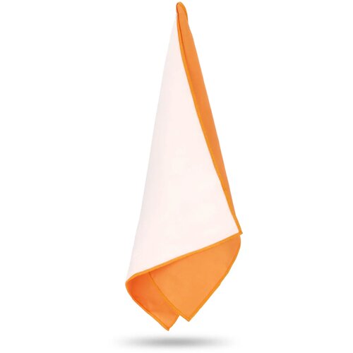 R-PET sneldrogende sport handdoek 40x80cm met etui (200g/m²) sublimatie oranje