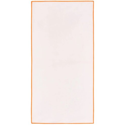 R-PET sneldrogende sport handdoek 40x80cm met etui (200g/m²) sublimatie oranje
