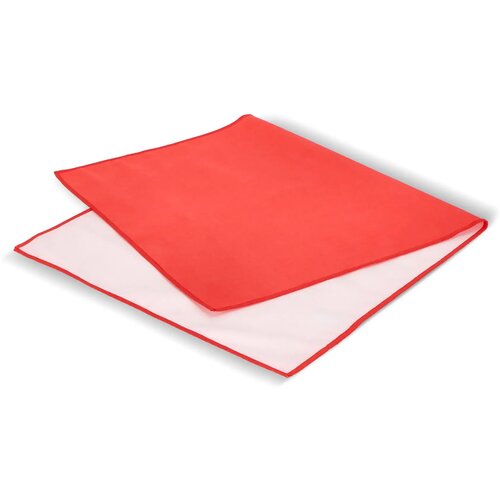 R-PET sneldrogende sport handdoek 40x80cm met etui (200g/m²) sublimatie rood