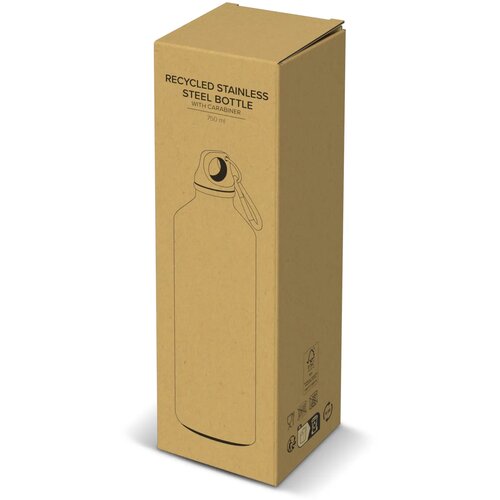 R-SS enkelwandige fles met karabijnhaak 750ml rood