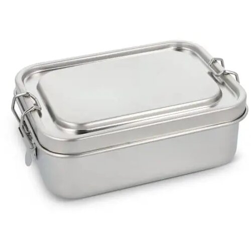 Roestvrij stalen lunchbox zilver