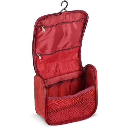 rPET 300D Kora toilettas voor op reis donker rood