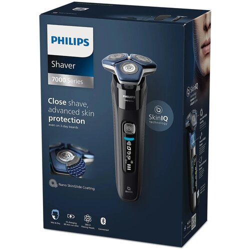 S7886|Philips Elektrisch scheerapparaat voor nat en droog scheren zwart