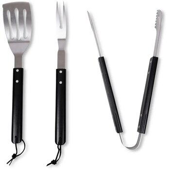 Sagaform Fredde BBQ set 3-delig zwart / zilver