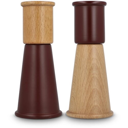 Sagaform Gurken Zout- en Pepermolen Set klein, 15cm donker rood
