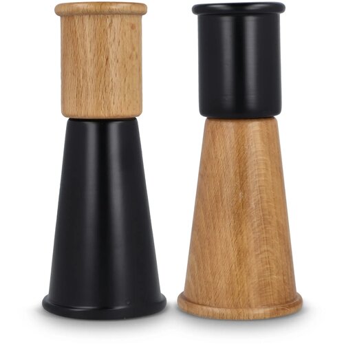 Sagaform Gurken Zout- en Pepermolen Set klein, 15cm zwart