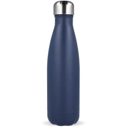 Sagaform Nils stalen fles gepoedercoat 500 ml donkerblauw