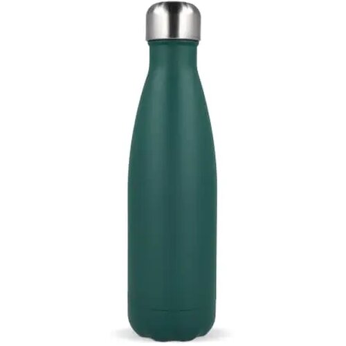 Sagaform Nils stalen fles gepoedercoat 500 ml donker groen