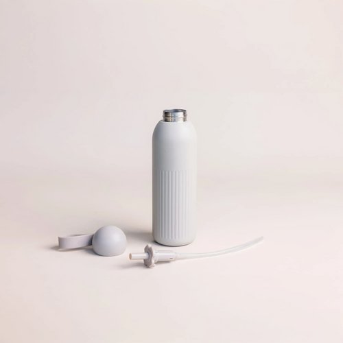 Sagaform Tekla gerecycled stalen fles Beige