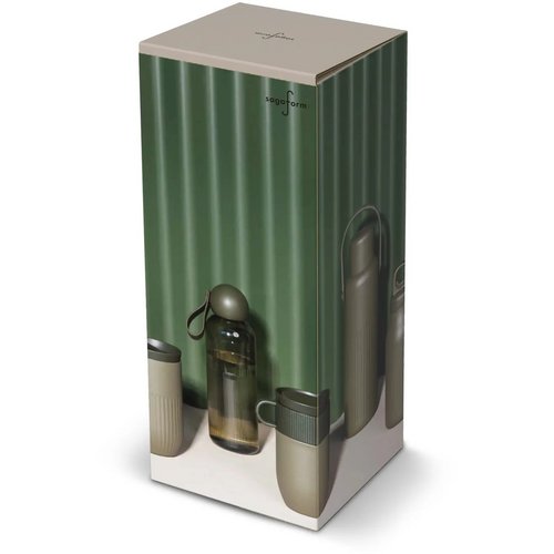 Sagaform Theo gerecycled thermosfles Lichtgroen 1000 ml