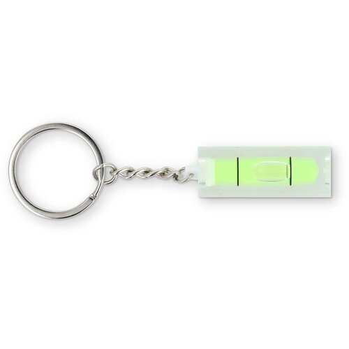 Sleutelhanger met waterpas transparant