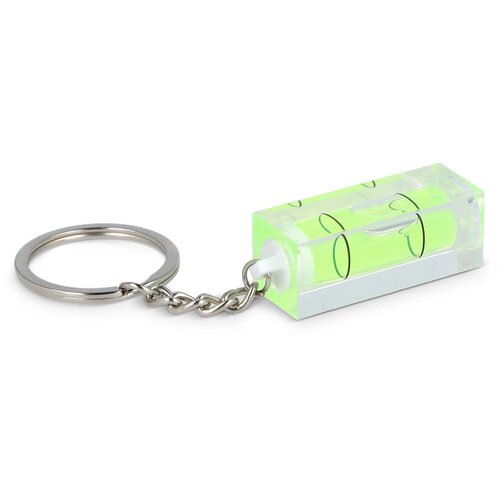 Sleutelhanger met waterpas transparant