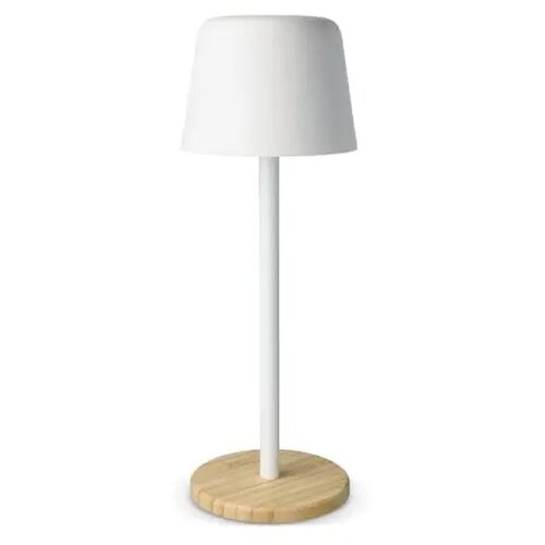 Solis Dimbare Tafellamp met Bamboe basis wit