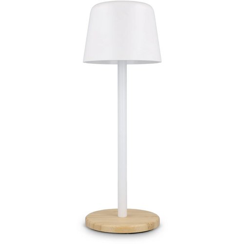 Solis Dimbare Tafellamp met Bamboe basis wit