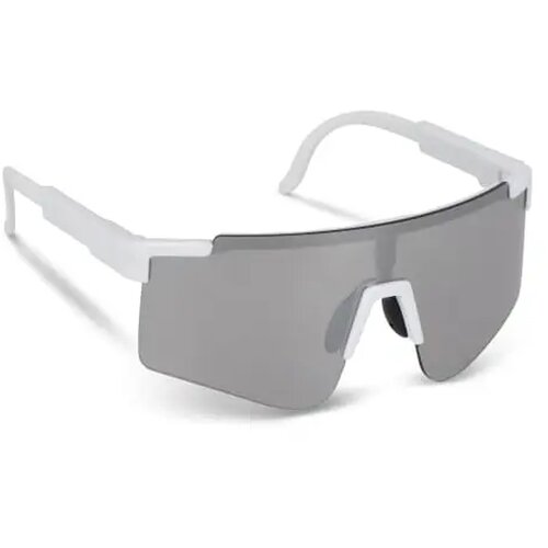 Tom R-PC sportzonnebril met spiegelende glazen UV400 wit