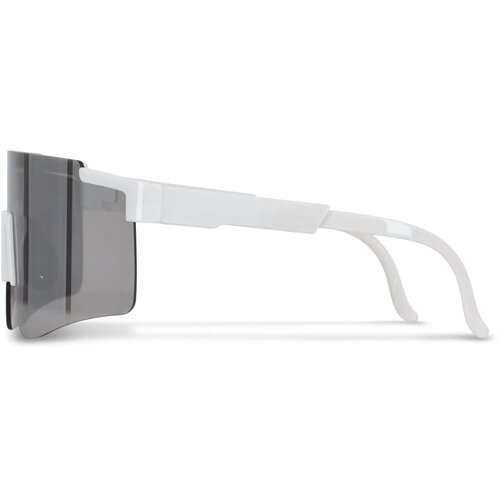 Tom R-PC sportzonnebril met spiegelende glazen UV400 wit