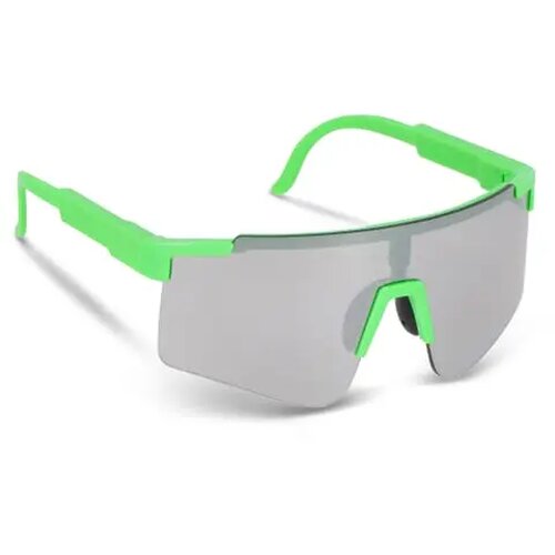 Tom R-PC sportzonnebril met spiegelende glazen UV400 fluor assorti / groen