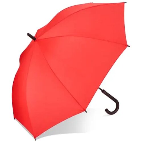 Verdure 190T Pongee 23" Winddichte haakparaplu Rood