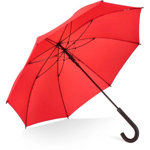 Verdure 190T Pongee 23" Winddichte haakparaplu Rood