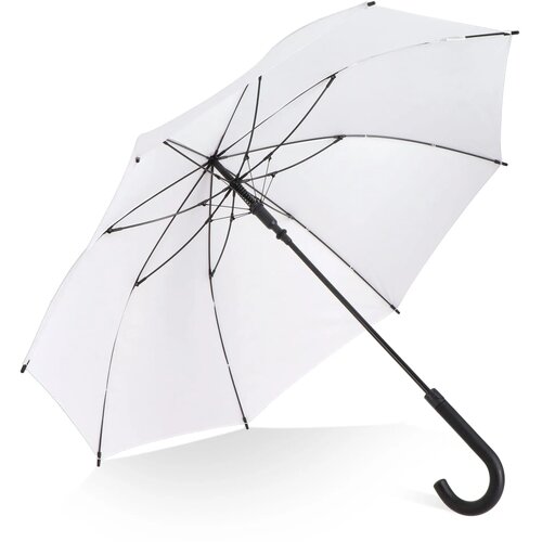 Verdure 190T Pongee 23" Winddichte haakparaplu Wit