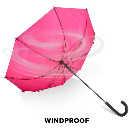 Verdure 190T Pongee 23" Winddichte haakparaplu Roze