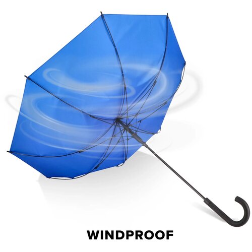 Verdure 190T Pongee 23" Winddichte haakparaplu Blauw