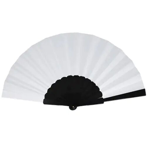 Waaier plastic &amp; polyester zwart