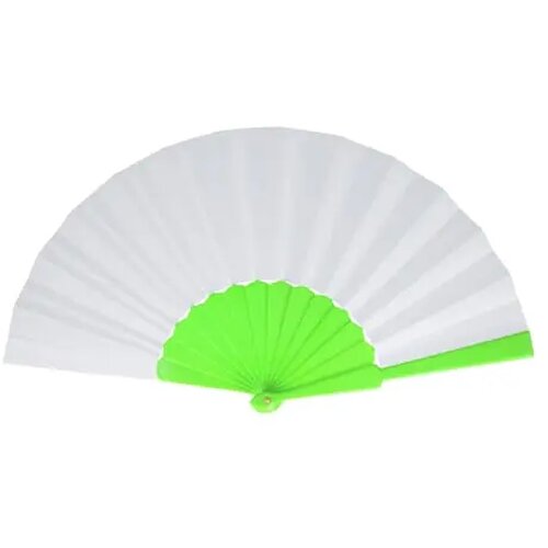 Waaier plastic &amp; polyester lichtgroen