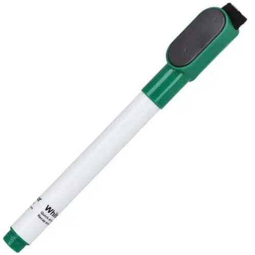 Whiteboardmarker met magneet en wisser groen