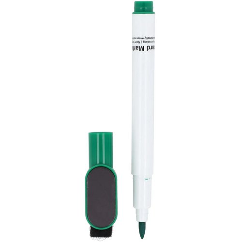 Whiteboardmarker met magneet en wisser groen