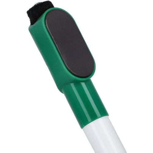 Whiteboardmarker met magneet en wisser groen