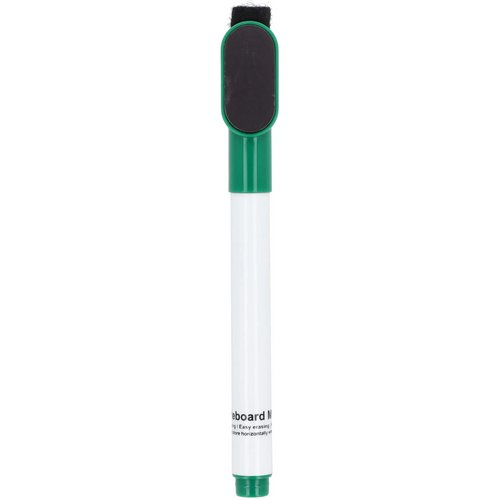 Whiteboardmarker met magneet en wisser groen