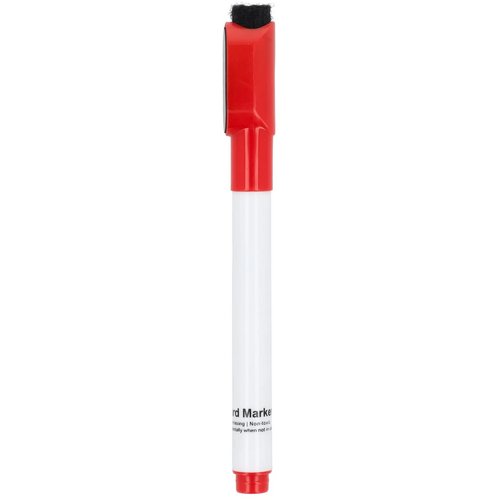Whiteboardmarker met magneet en wisser rood