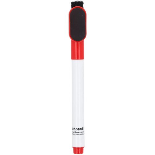 Whiteboardmarker met magneet en wisser rood