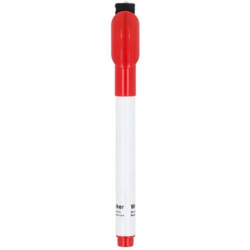 Whiteboardmarker met magneet en wisser rood