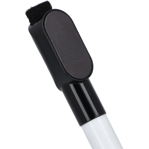 Whiteboardmarker met magneet en wisser zwart