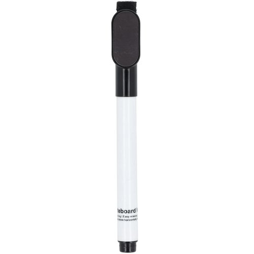 Whiteboardmarker met magneet en wisser zwart