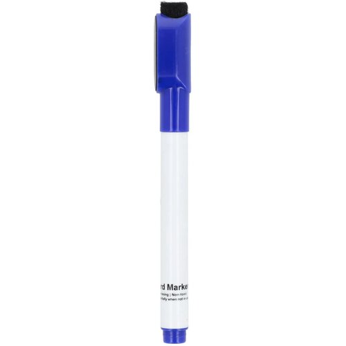 Whiteboardmarker met magneet en wisser blauw