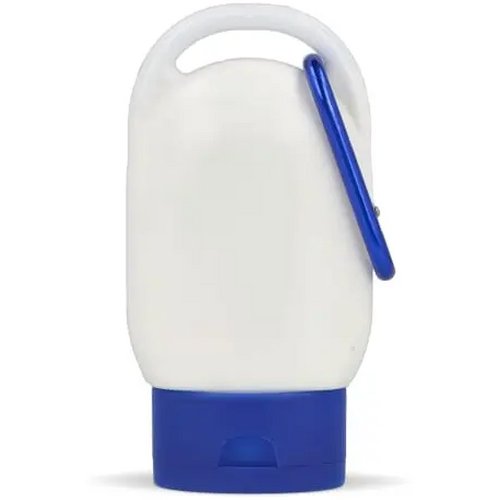 Zonnebrandlotion met Karabijnhaak SPF30 Gerecycled Materiaal blauw