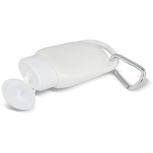 Zonnebrandlotion met Karabijnhaak SPF30 Gerecycled Materiaal wit