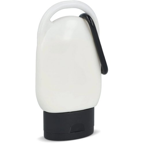 Zonnebrandlotion met Karabijnhaak SPF30 Gerecycled Materiaal zwart