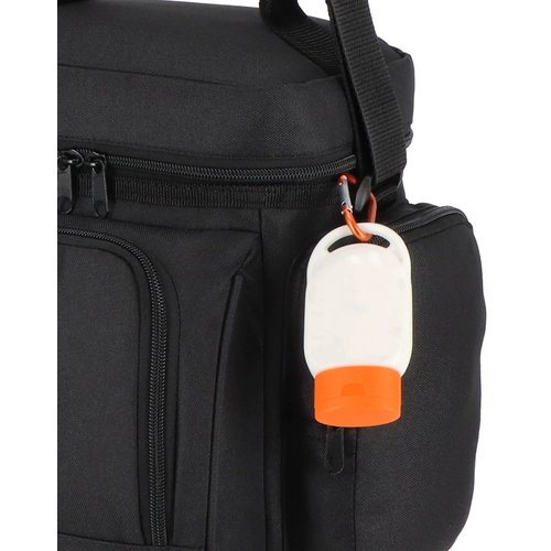 Zonnebrandlotion met Karabijnhaak SPF30 Gerecycled Materiaal oranje