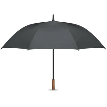 27" auto paraplu houten greep Rayna steengrijs 27" auto paraplu houten greep Rayna steengrijs