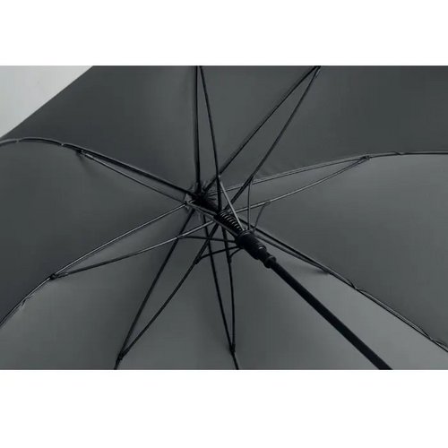 27" auto paraplu houten greep Rayna steengrijs
