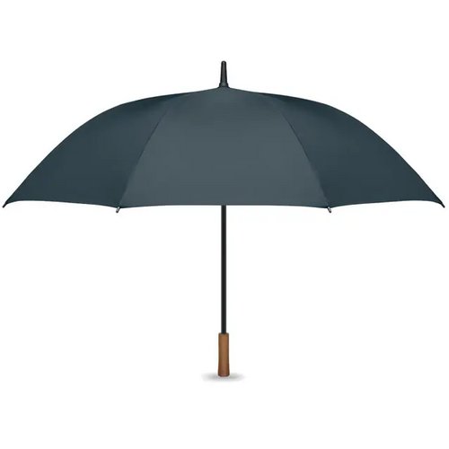 27" auto paraplu houten greep Rayna blauw