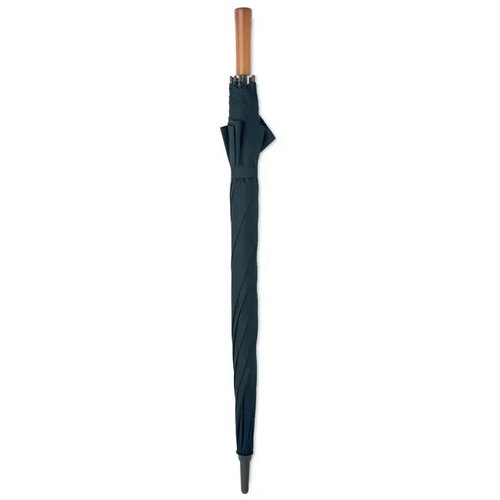27" auto paraplu houten greep Rayna blauw