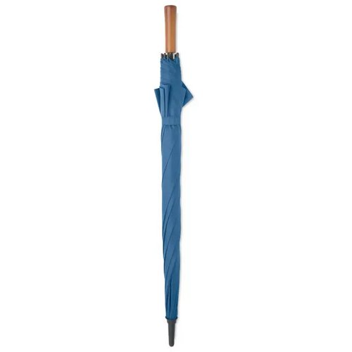 27" auto paraplu houten greep Rayna royal blauw