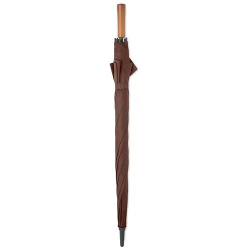 27" auto paraplu houten greep Rayna bruin