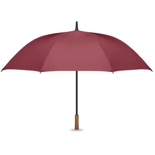 27" auto paraplu houten greep Rayna bordeaux