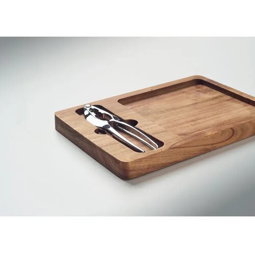 Acacia noten kraker set Nutplate hout